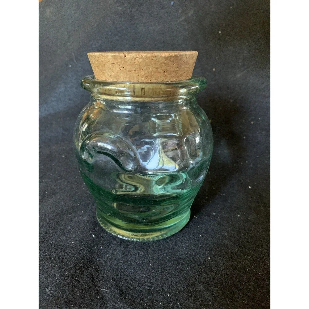 Vintage Ben Rickert Collectible Heavy Glass Jar, Vase, Pot